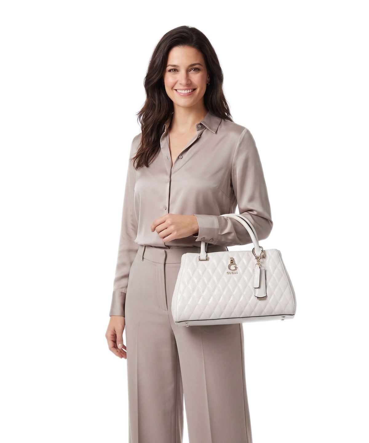 Guess Tamara Girlfriend Handbag bone
