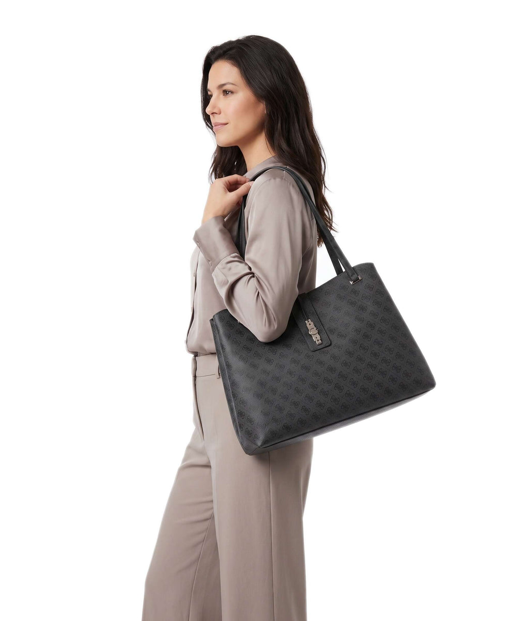 Guess Yvonne Logo Tote bag coal logo