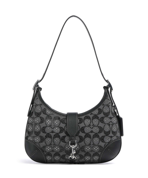 Coach The Coach Originals Hamptons Crystal Signature Shoulder bag black