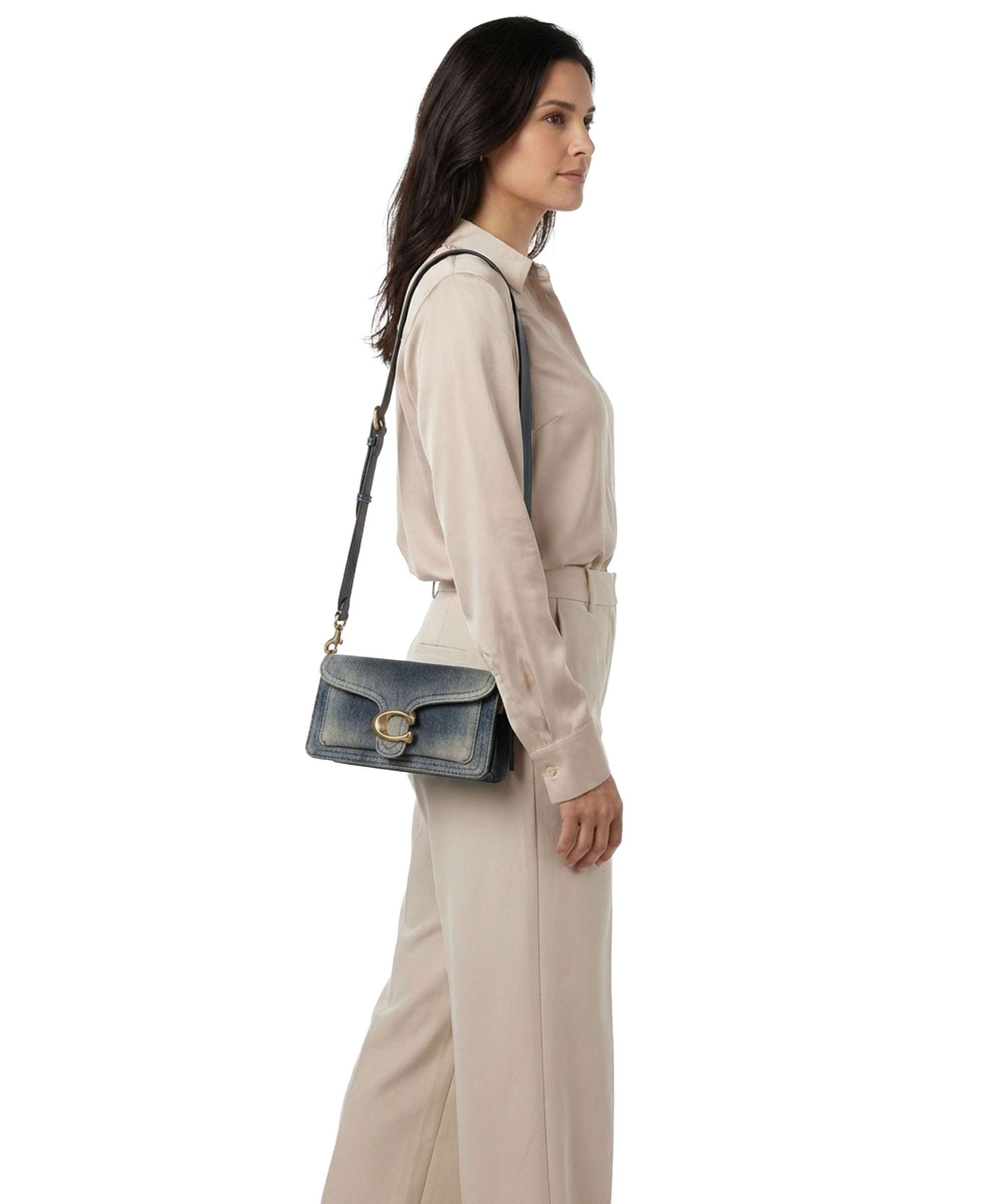 Coach Tabby Loved Denim 20 Shoulder bag dark indigo
