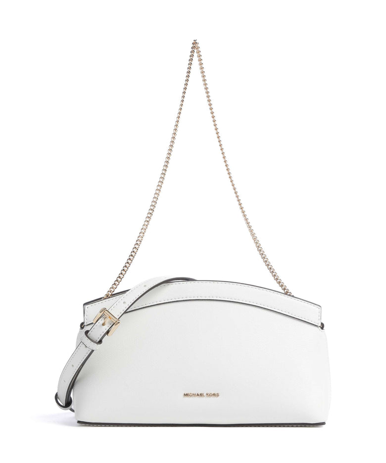 Michael Kors Athena Dome Chain Small Shoulder bag optic white