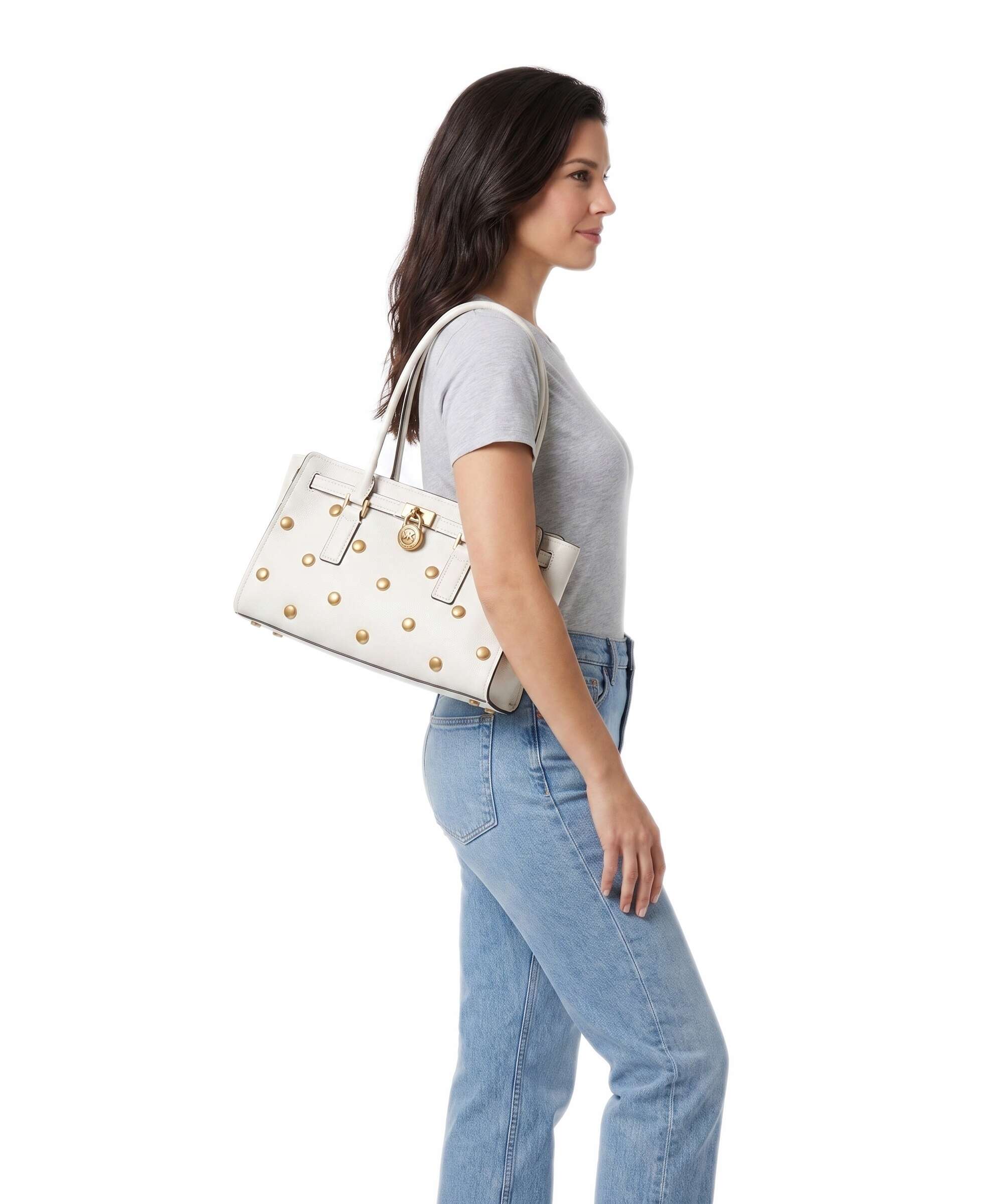 Michael Kors Hamilton Moderne Small Shoulder bag eggshell