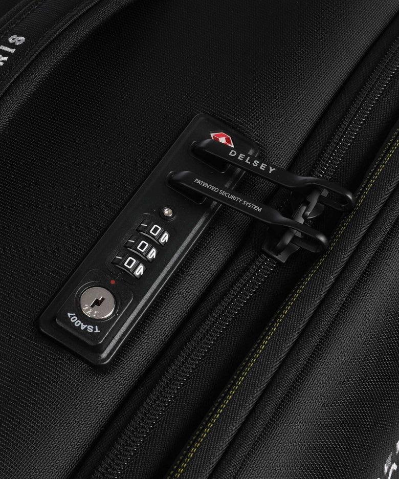 Delsey Paris Brochant 3 Spinner (4 wheels) deep black