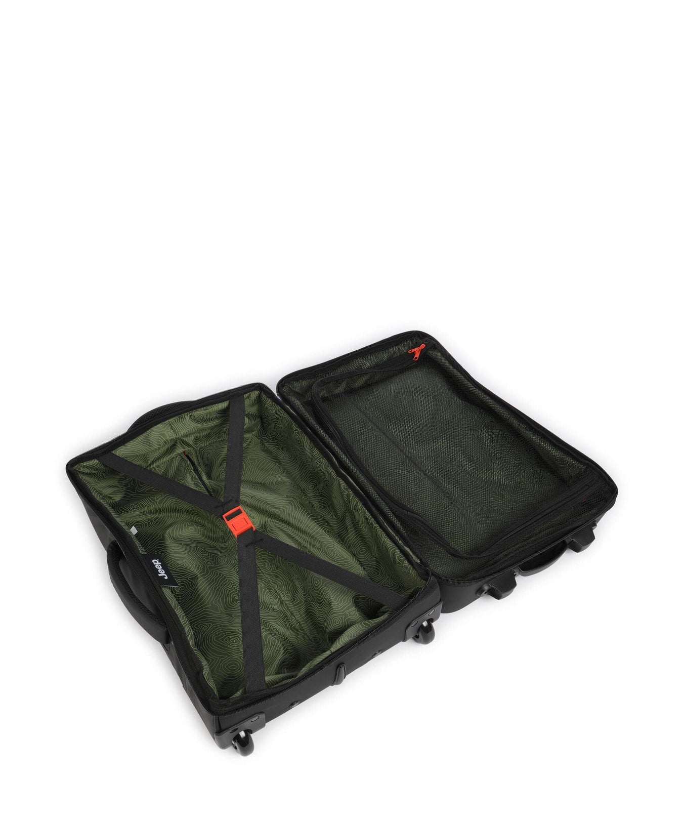 Jeep JS006B 55 Travel bag with wheels black