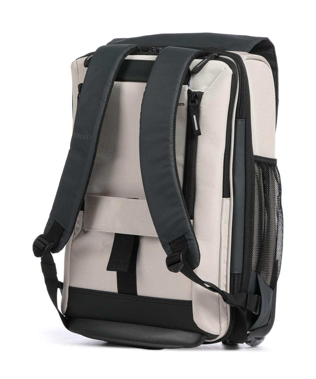 Delsey Paris Securflap Backpack with wheels sand