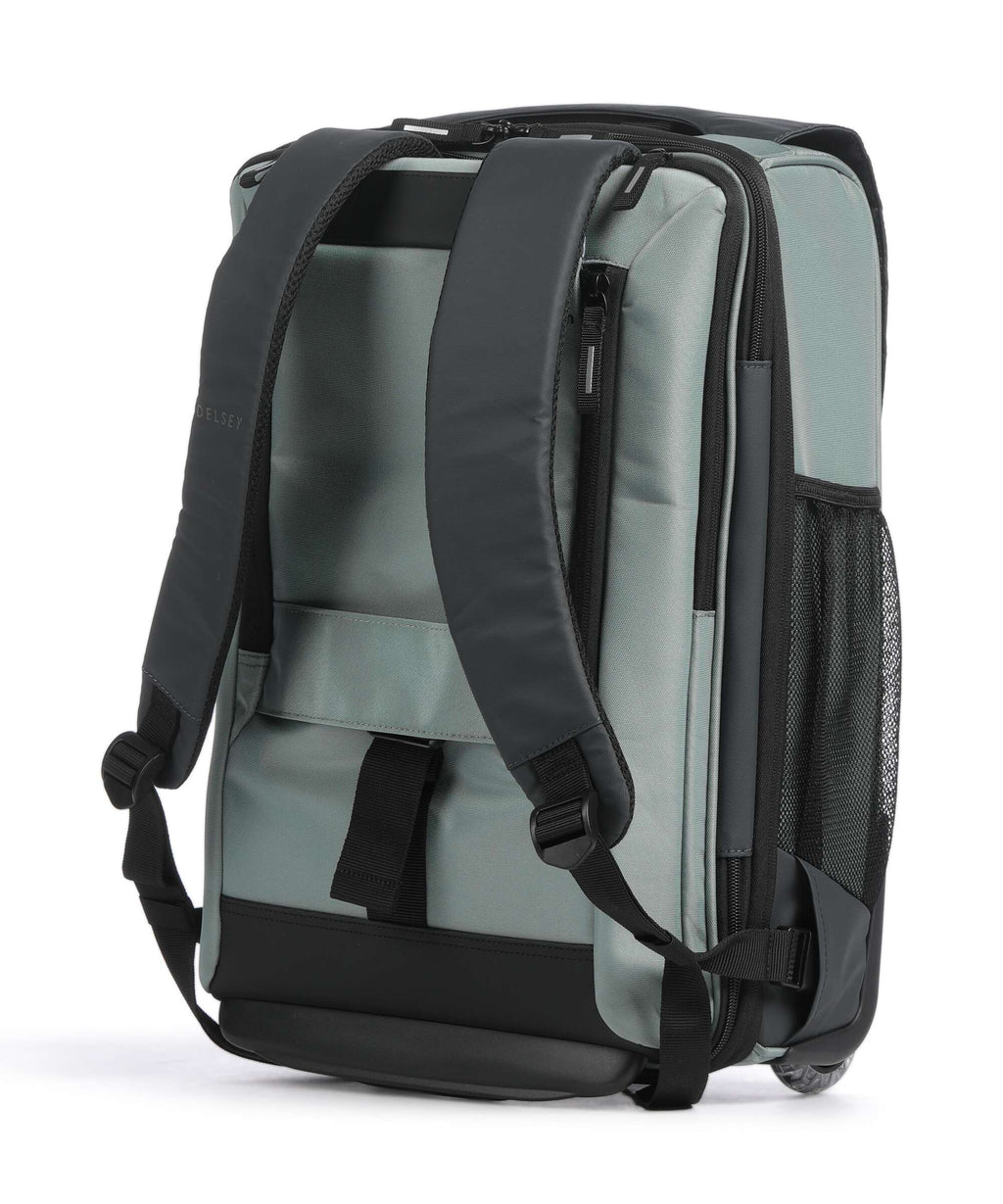 Delsey Paris Securflap Backpack with wheels sage green