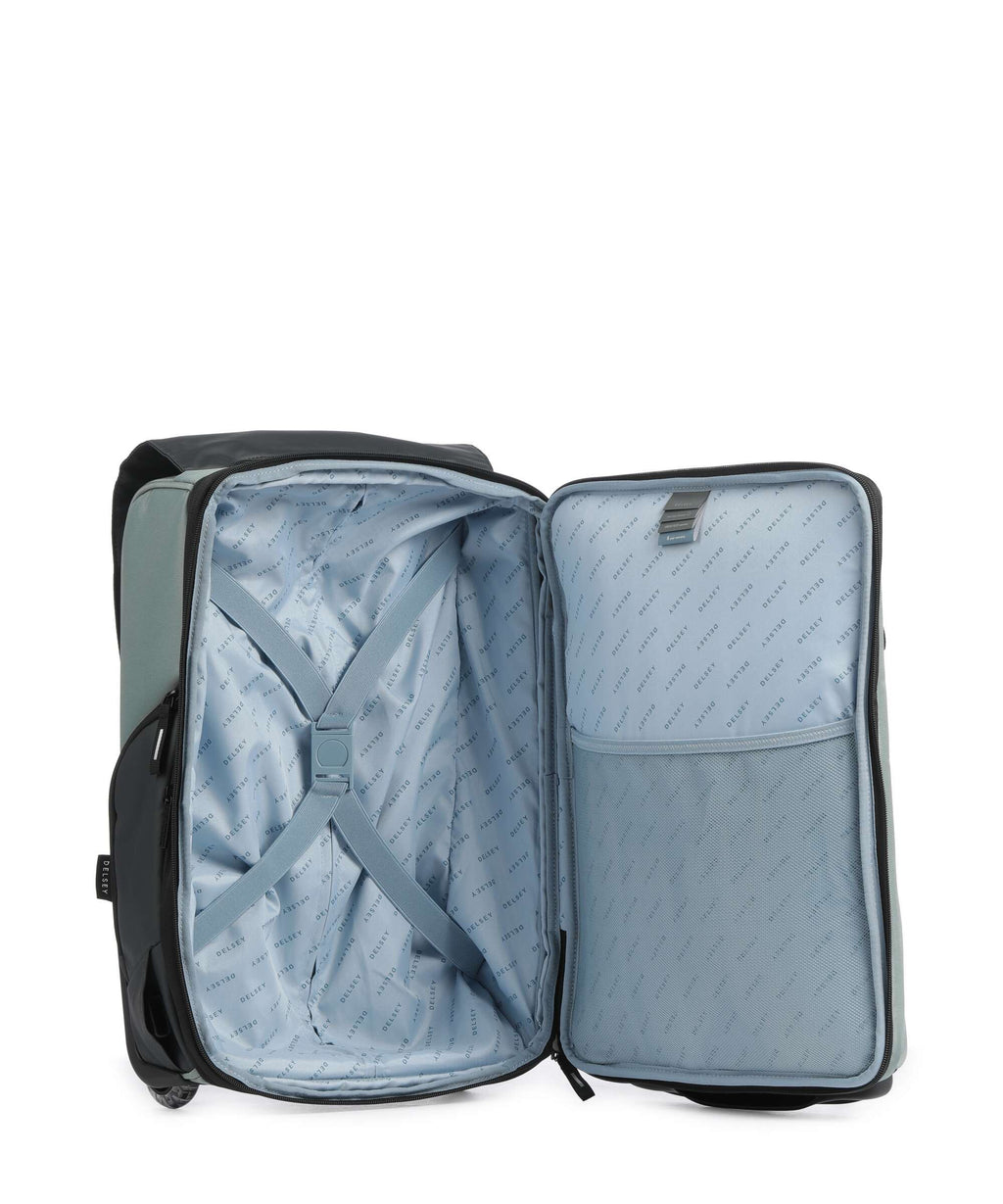 Delsey Paris Securflap Backpack with wheels sage green