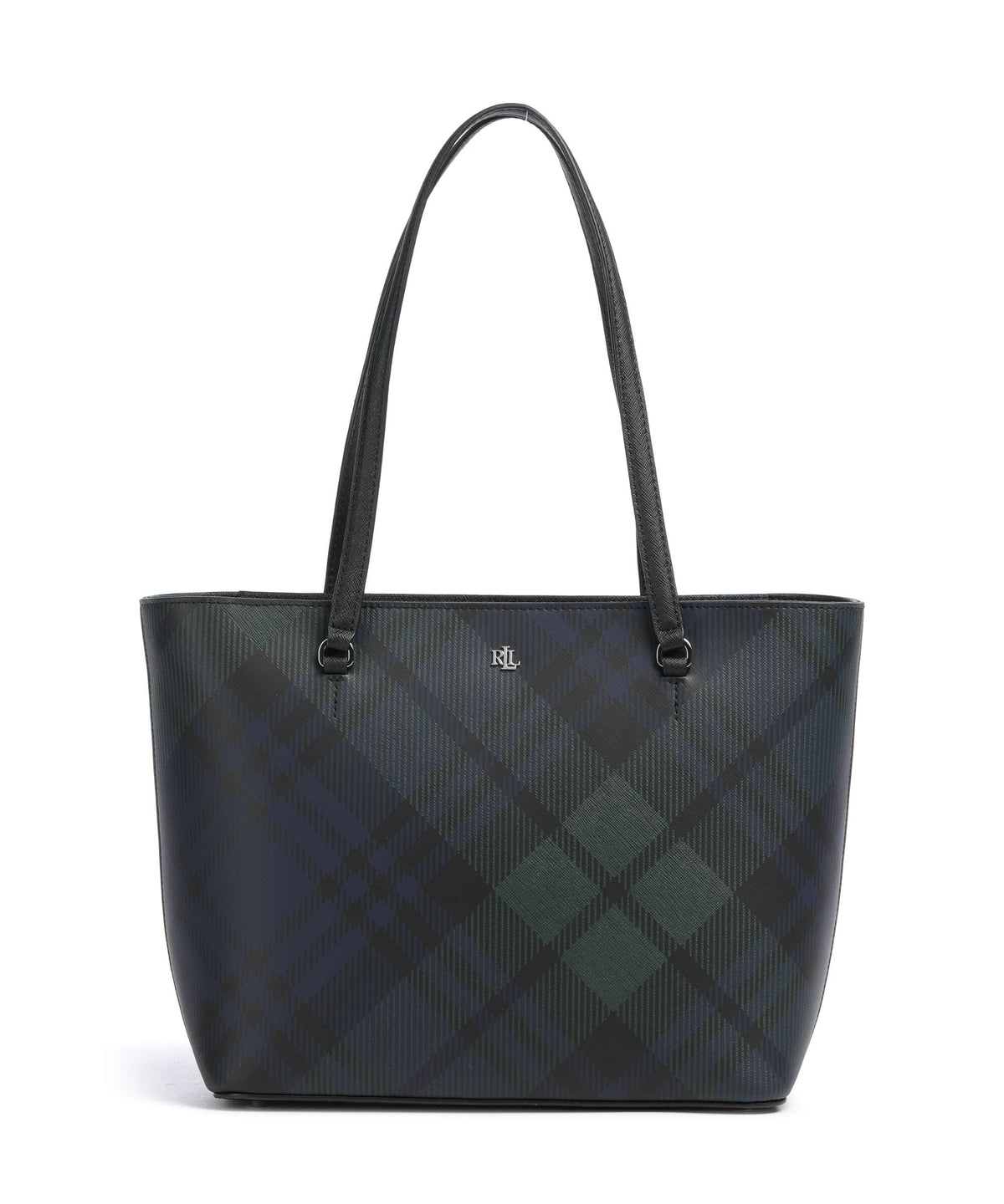 Lauren Ralph Lauren Karly Medium Tote bag black watch tartan