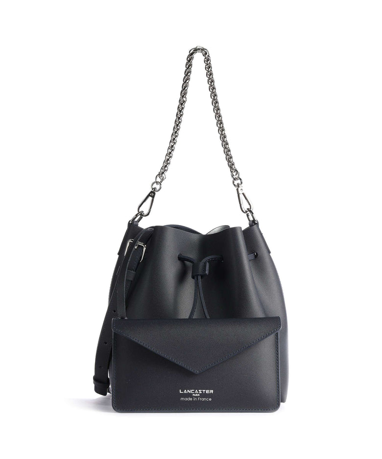 Lancaster Pur & Element City Bucket bag bleu foncé/argent