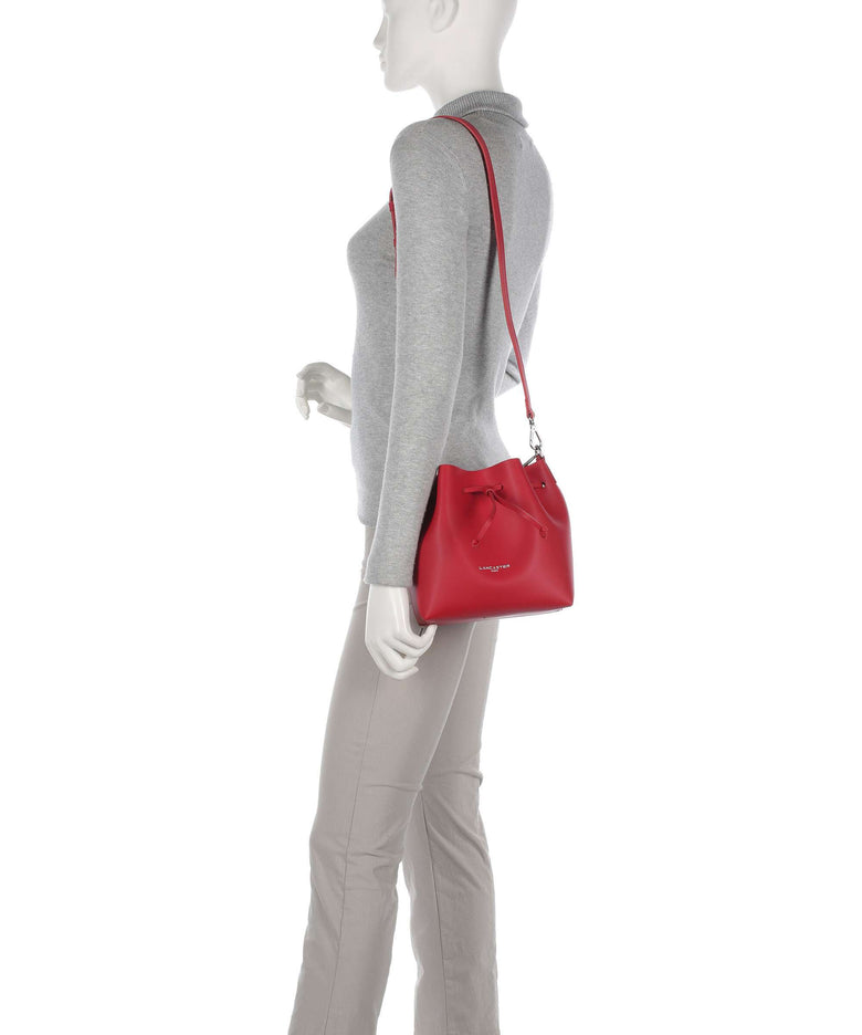 Lancaster Pur & Element City Bucket bag rouge