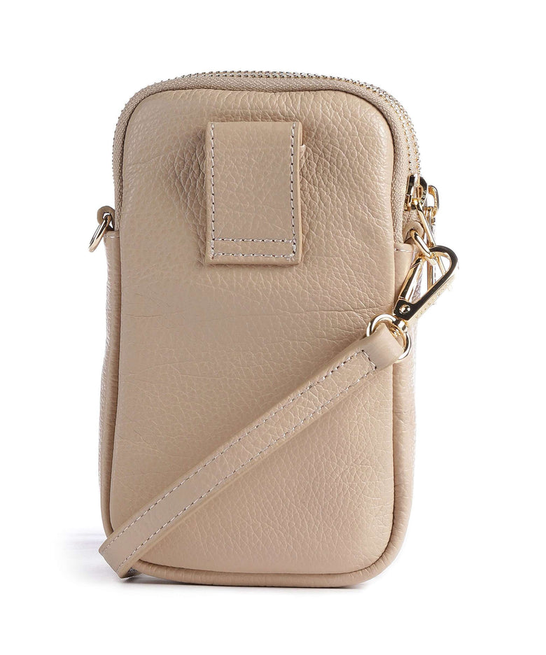 Lancaster Dune Phone bag beige foncé