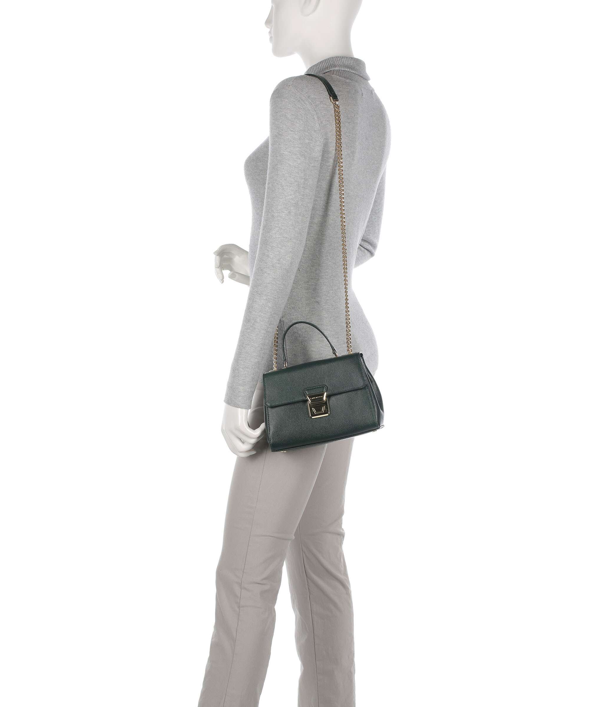 Lancaster Delphino Tina Shoulder bag vertfoncé