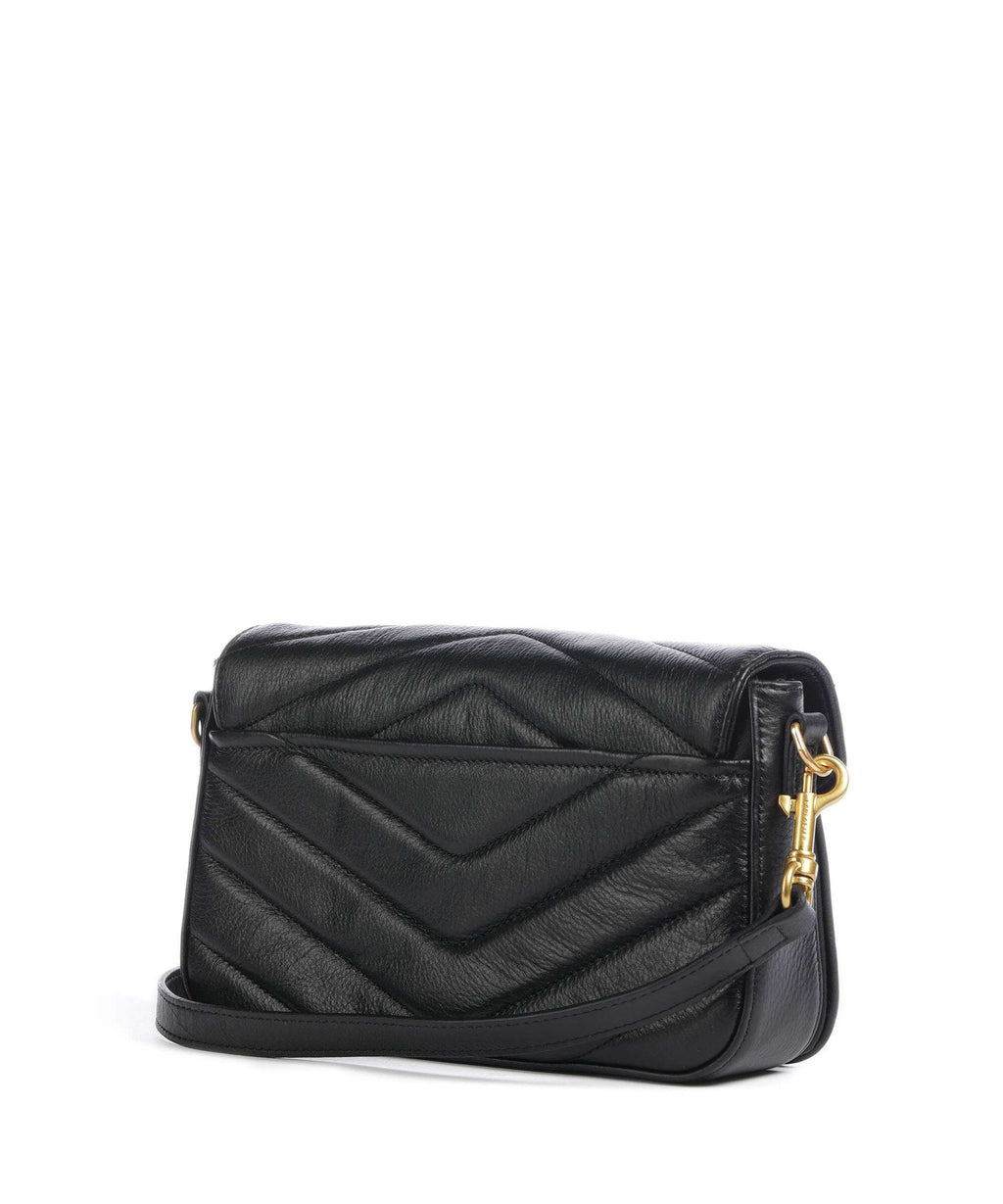 Lancaster Soft Matelassé Crossbody bag noir