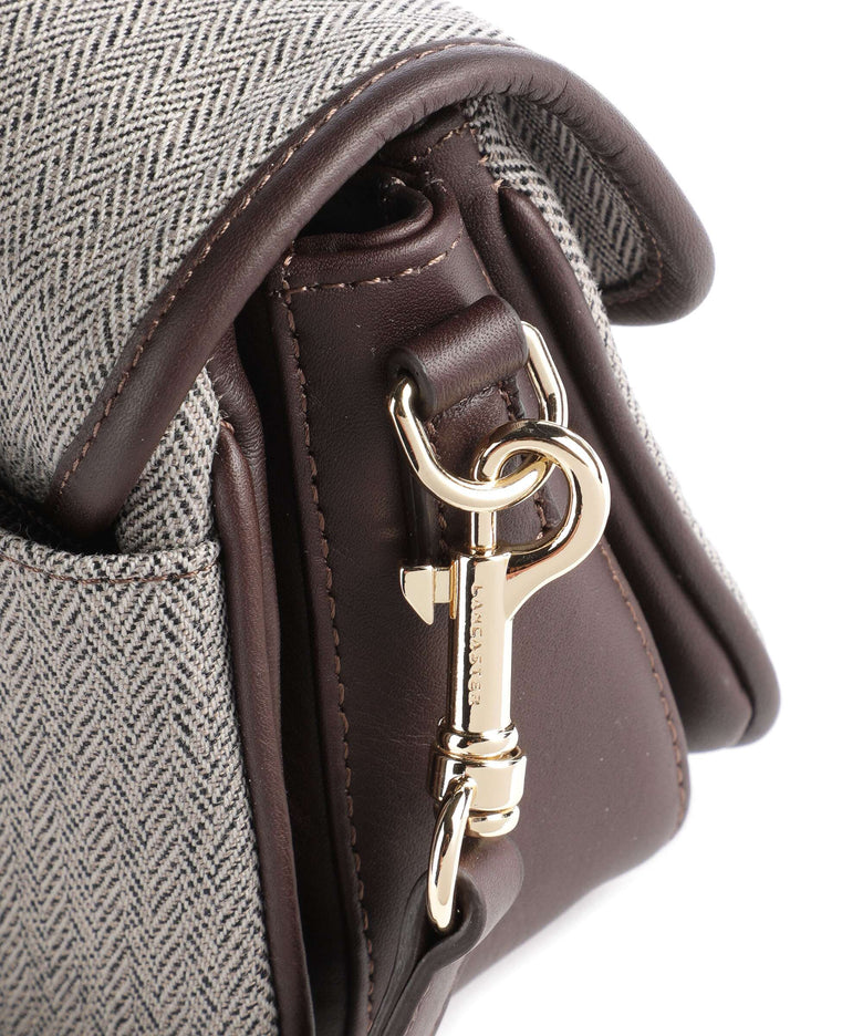 Lancaster Chevron Fia Crossbody bag marron chevron