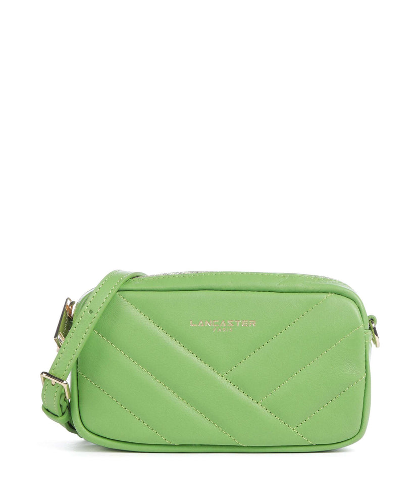 Lancaster Soft Matelassé Crossbody bag vertmouss