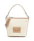 Lancaster Actual Osier Mini Hobo bag beige