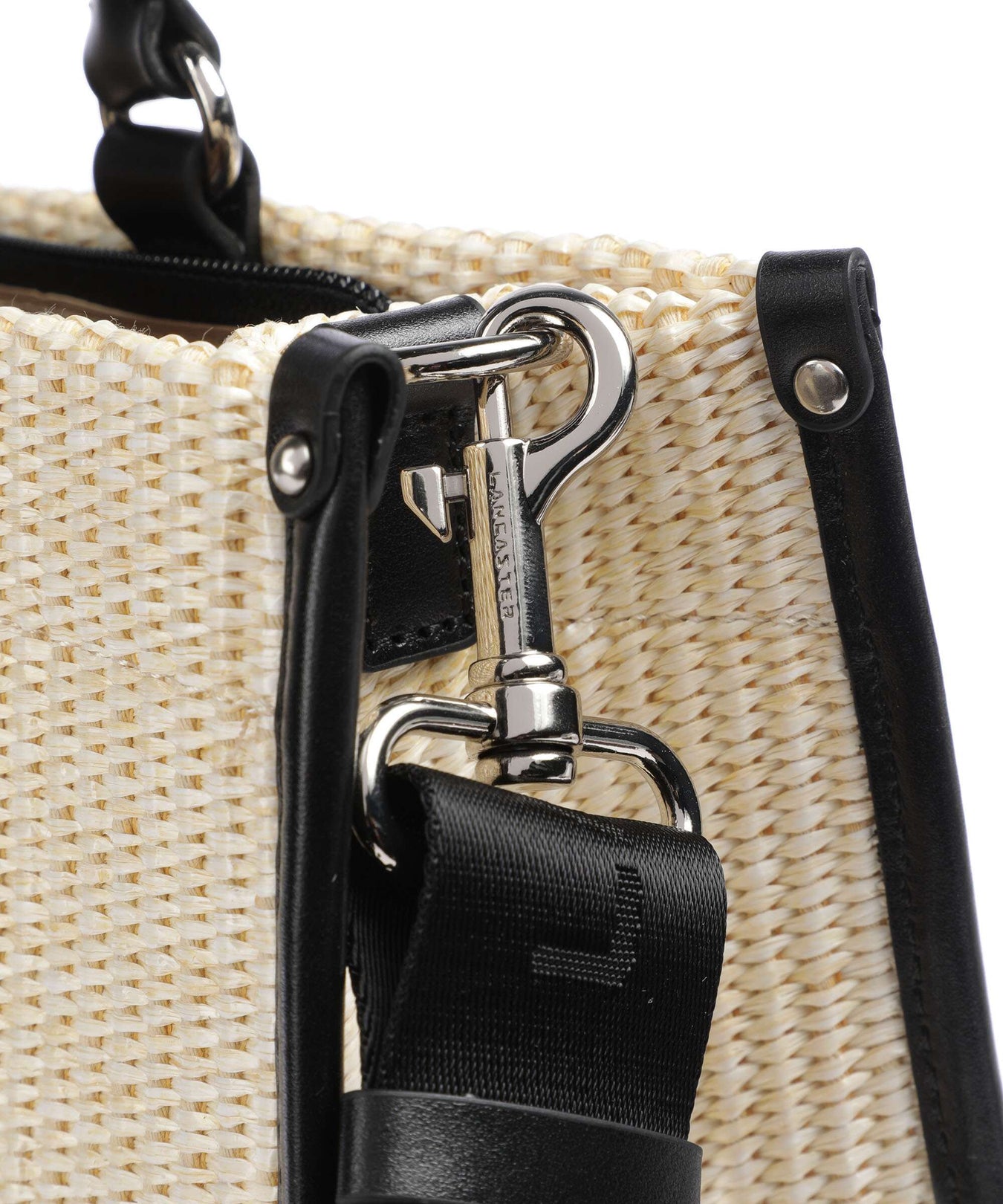 Lancaster Actual Mini Osier Handbag beige