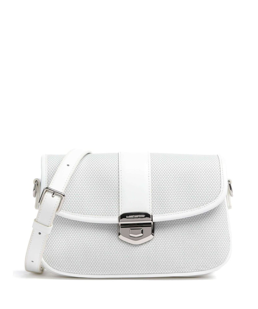 Lancaster Canvas Fia Crossbody bag blanc