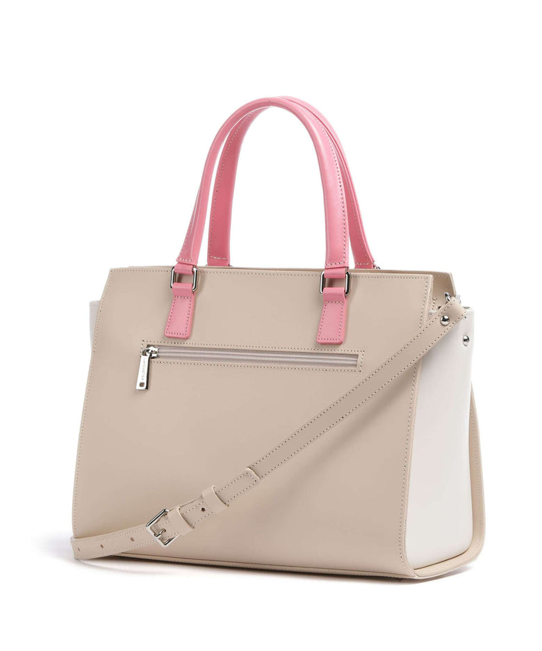 Lancaster Smooth Handbag beige