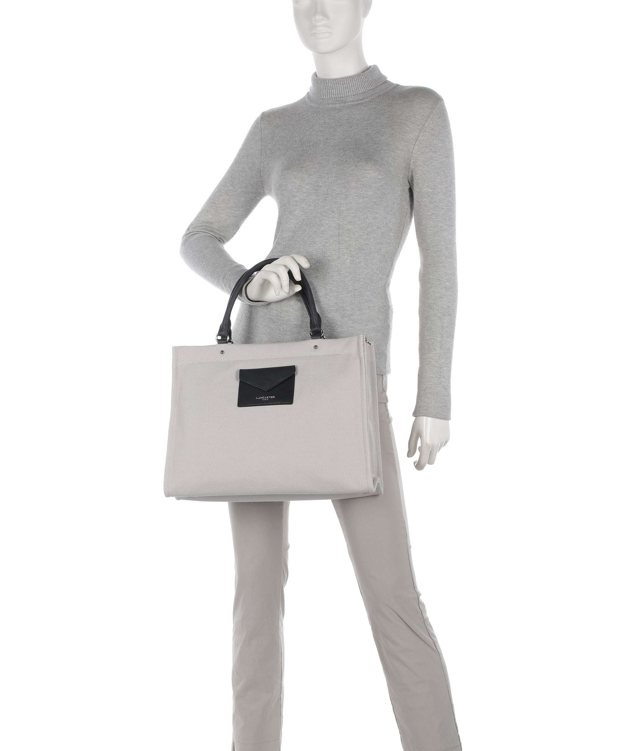 Lancaster Actual Canvas Conscious Handbag grisclai