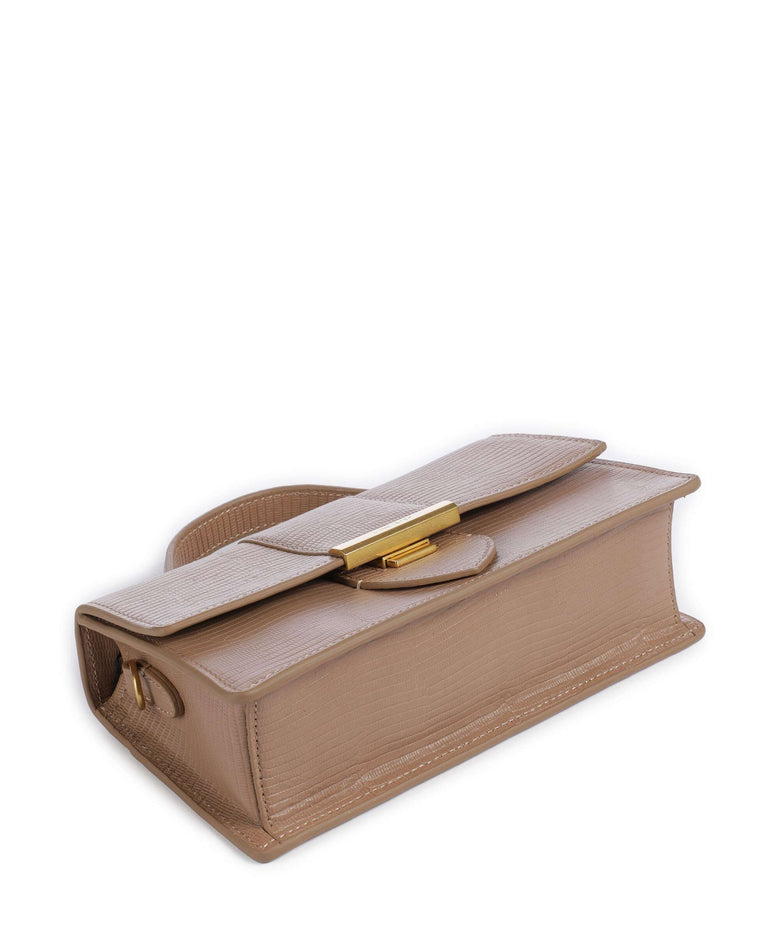 Lancaster Exotic Ily Crossbody bag sable/lézard