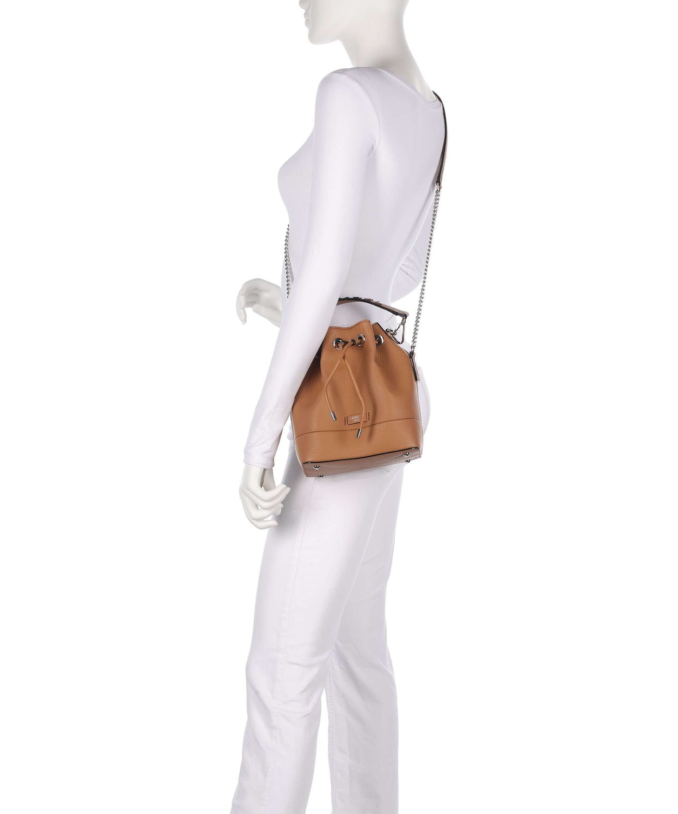 Lancel Ninon S Bucket bag camel