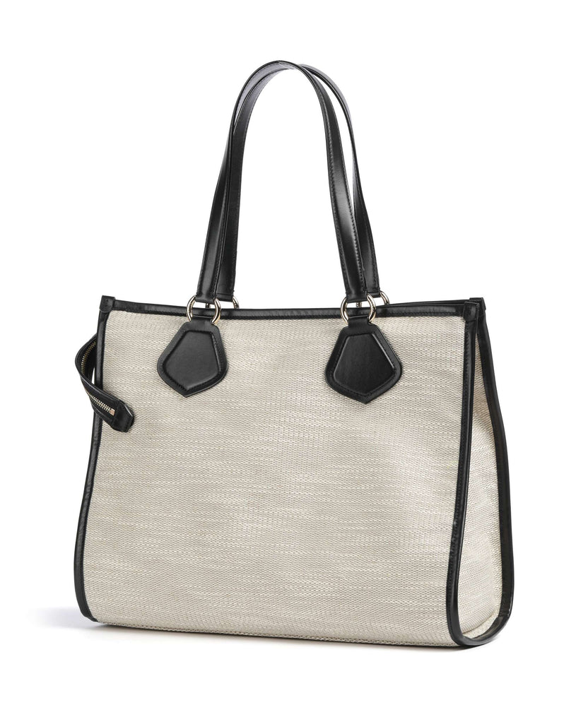 Lancel L Tote bag natural/black
