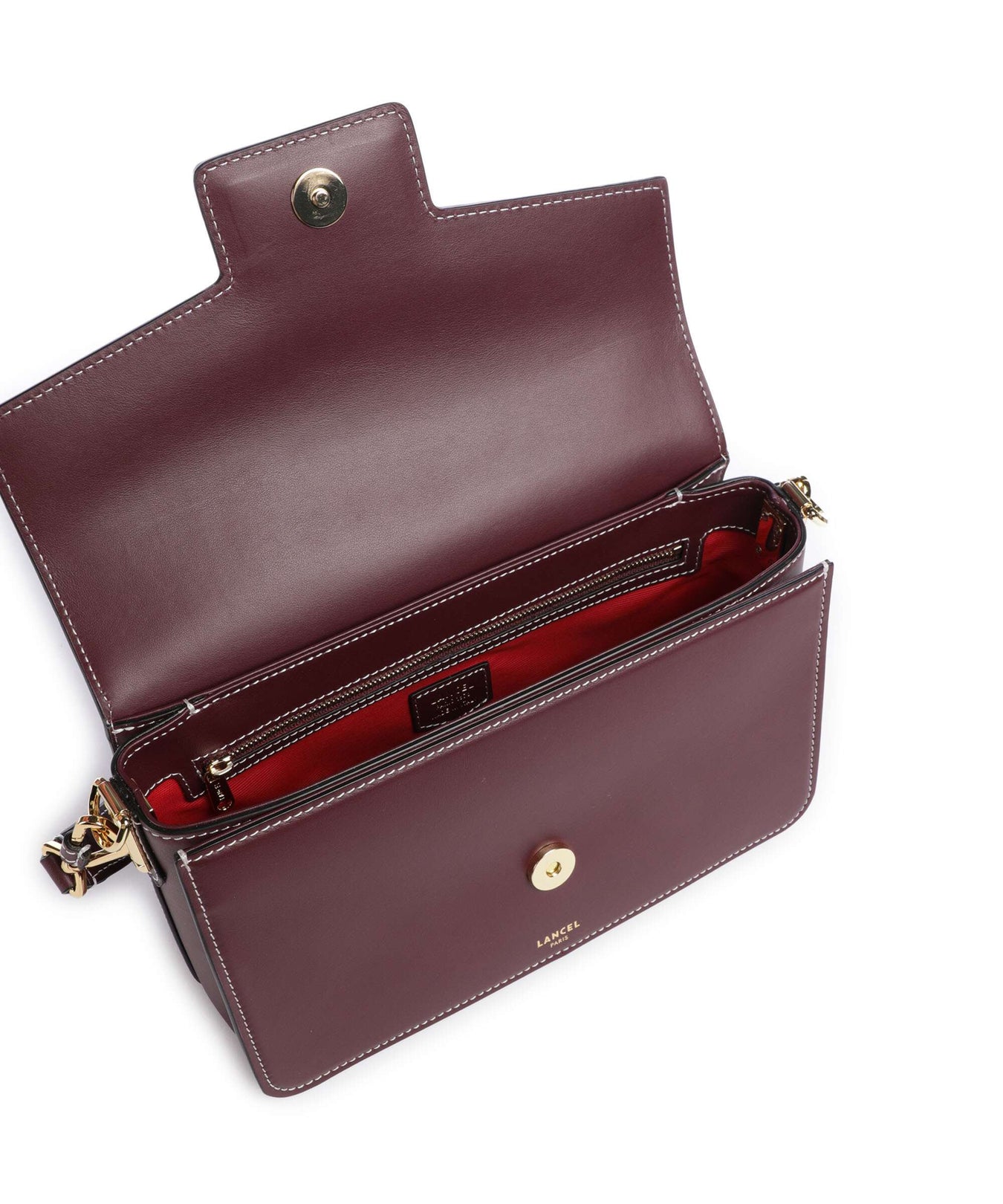 Lancel Angele M Shoulder bag cassis