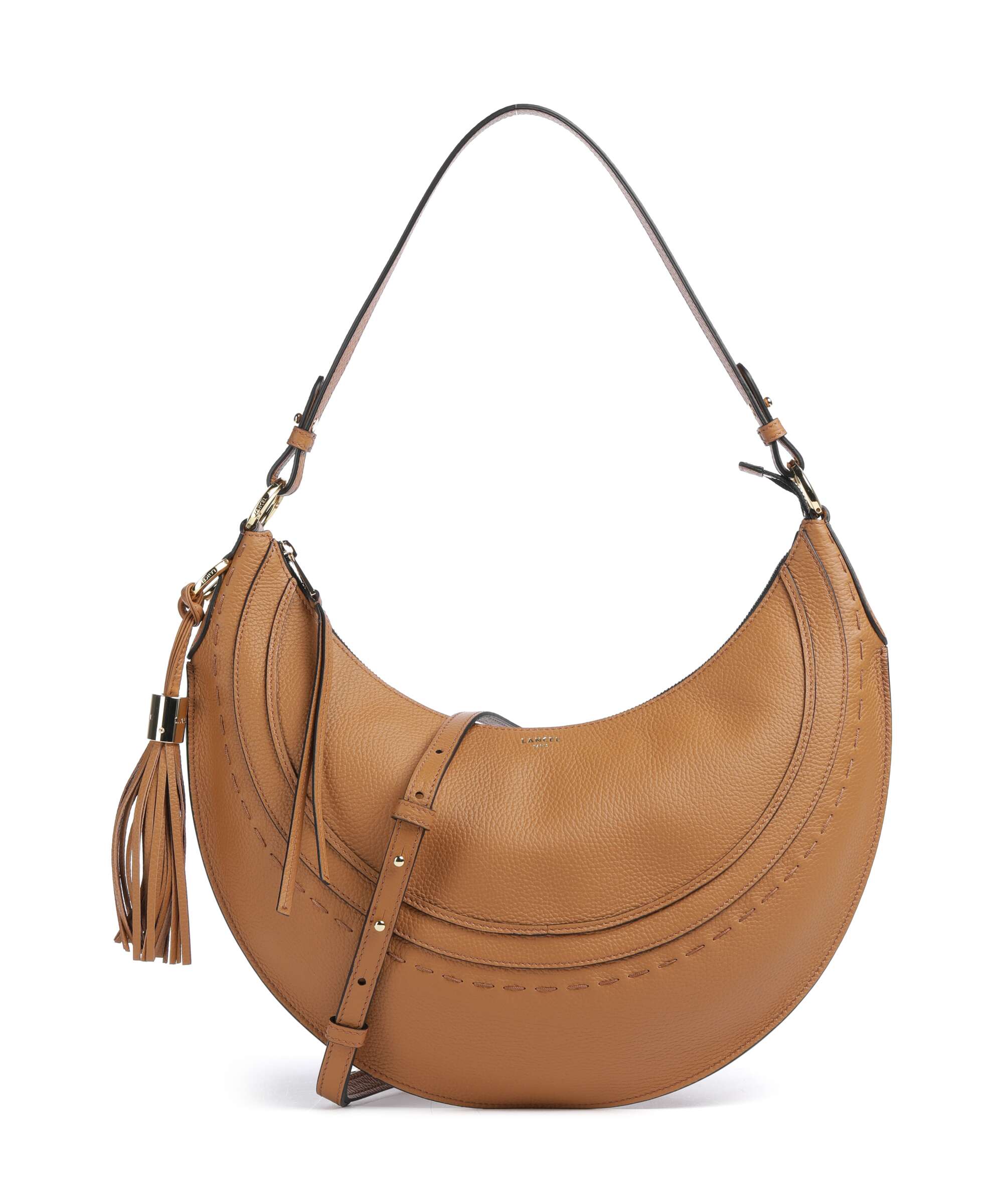 Lancel Hobohème M Hobo bag camel