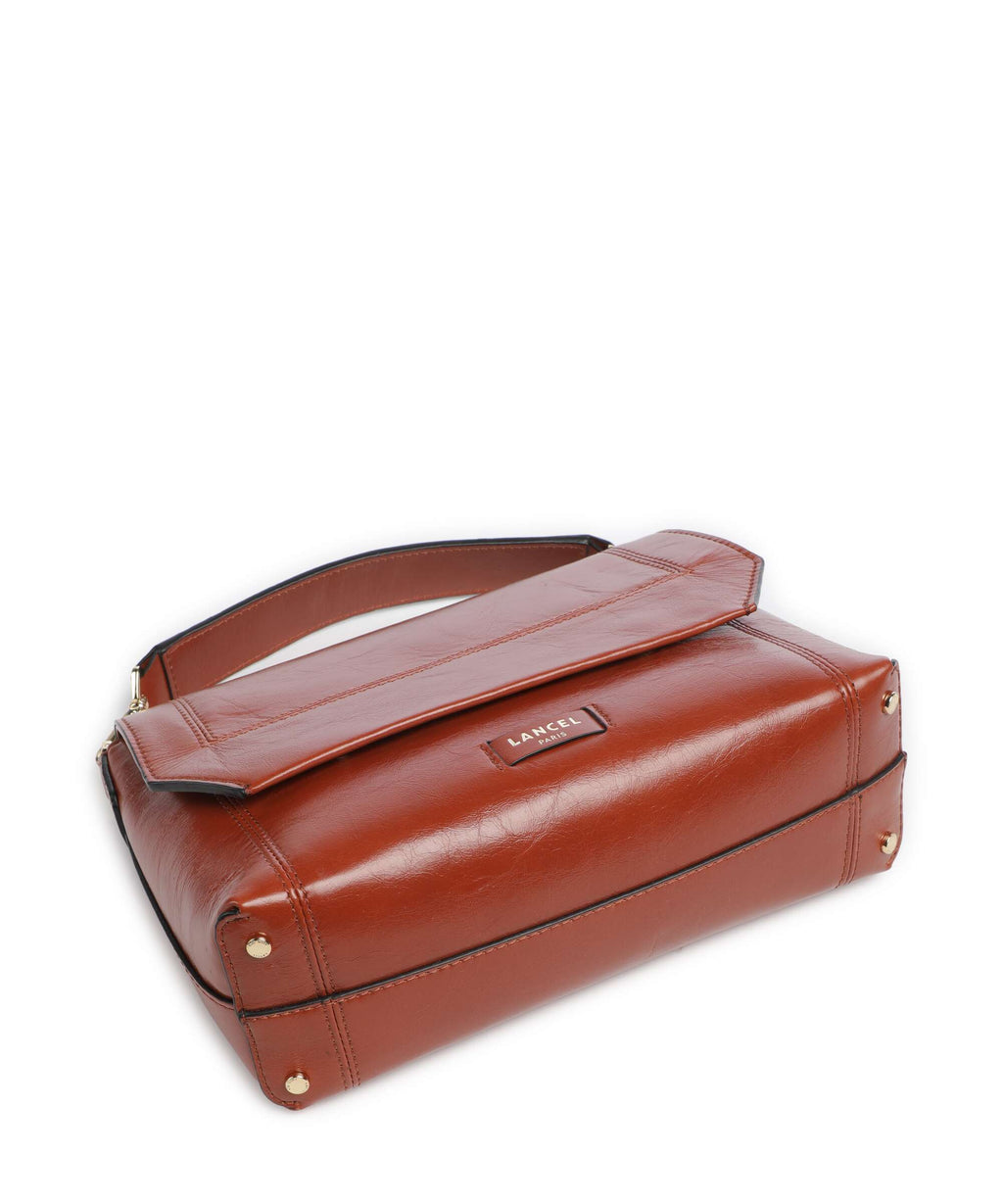 Lancel Ninon M Handbag brick