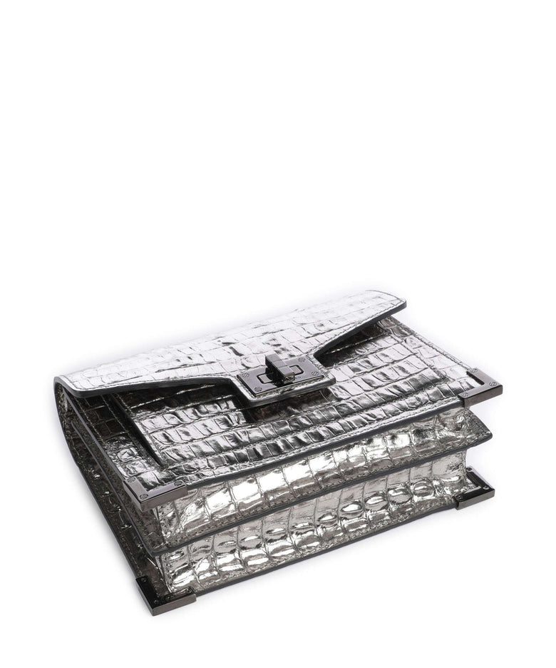 The Kooples Emily Crossbody bag antic silver