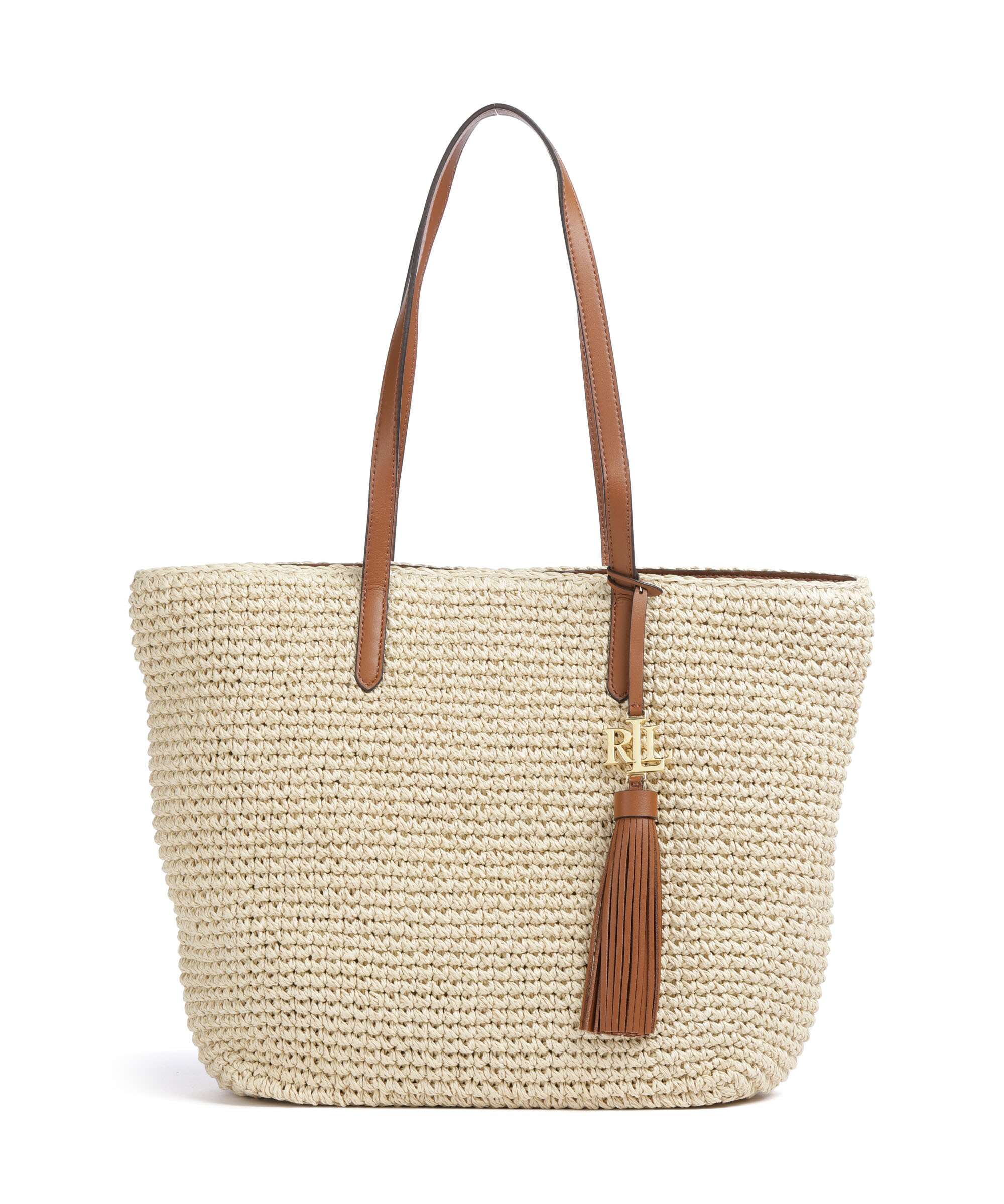 Lauren Ralph Lauren Whitney 29 Straw Tote bag natural/lauren tan
