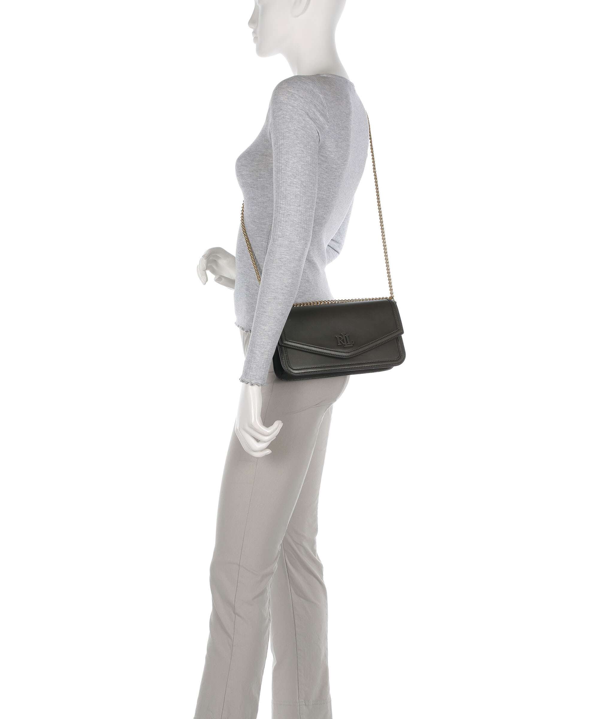Lauren Ralph Lauren Sawyer Medium Shoulder bag dark olive