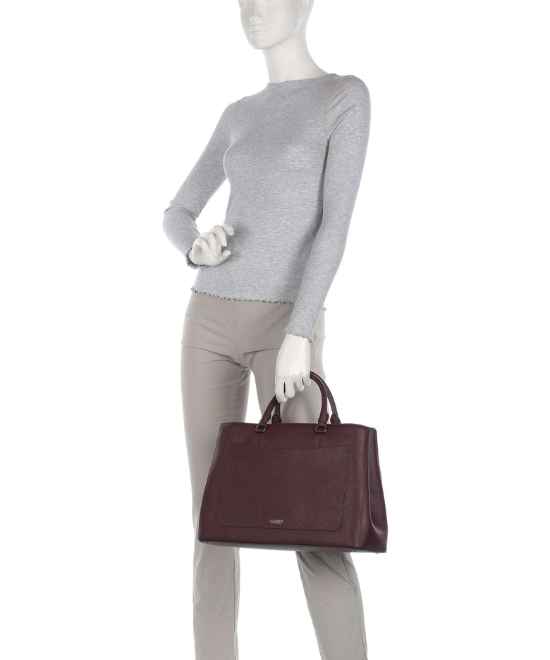 Lauren Ralph Lauren Hanna 37 Handbag pinot noir