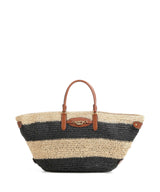 Lauren Ralph Lauren Daphney 40 Straw Handbag natural/black/lauren tan