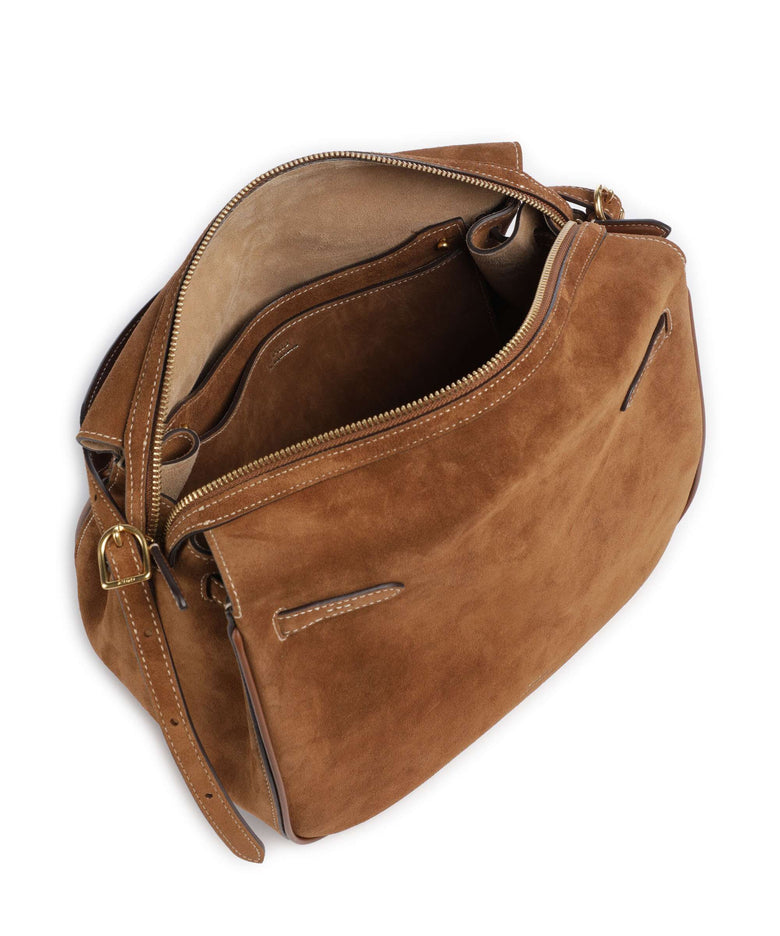 Polo Ralph Lauren ID Collection Large Hobo bag cinnamon/cuoio