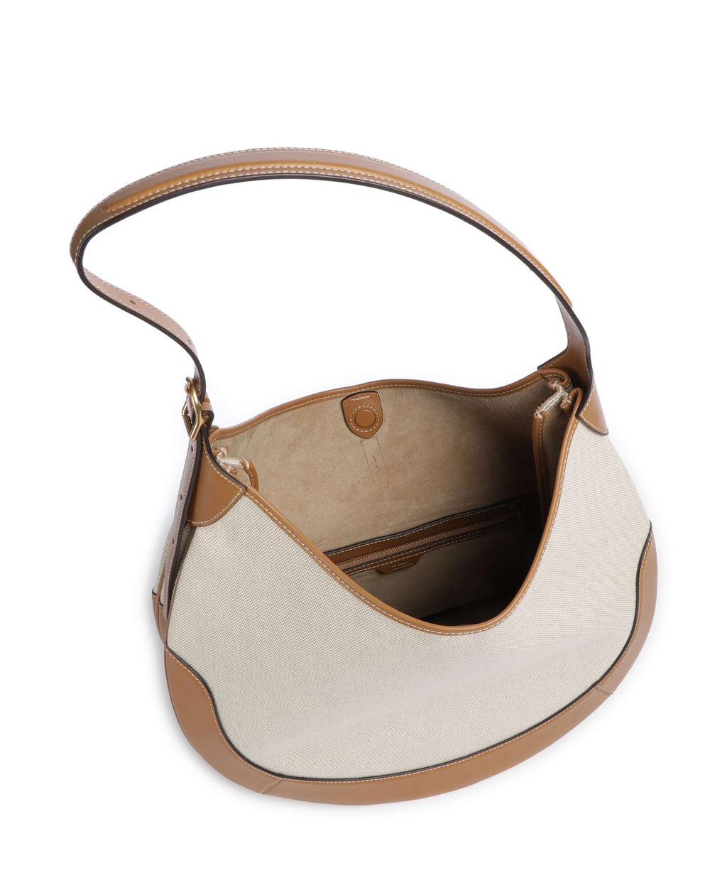 Polo Ralph Lauren ID Collection Medium Hobo bag natural/tan