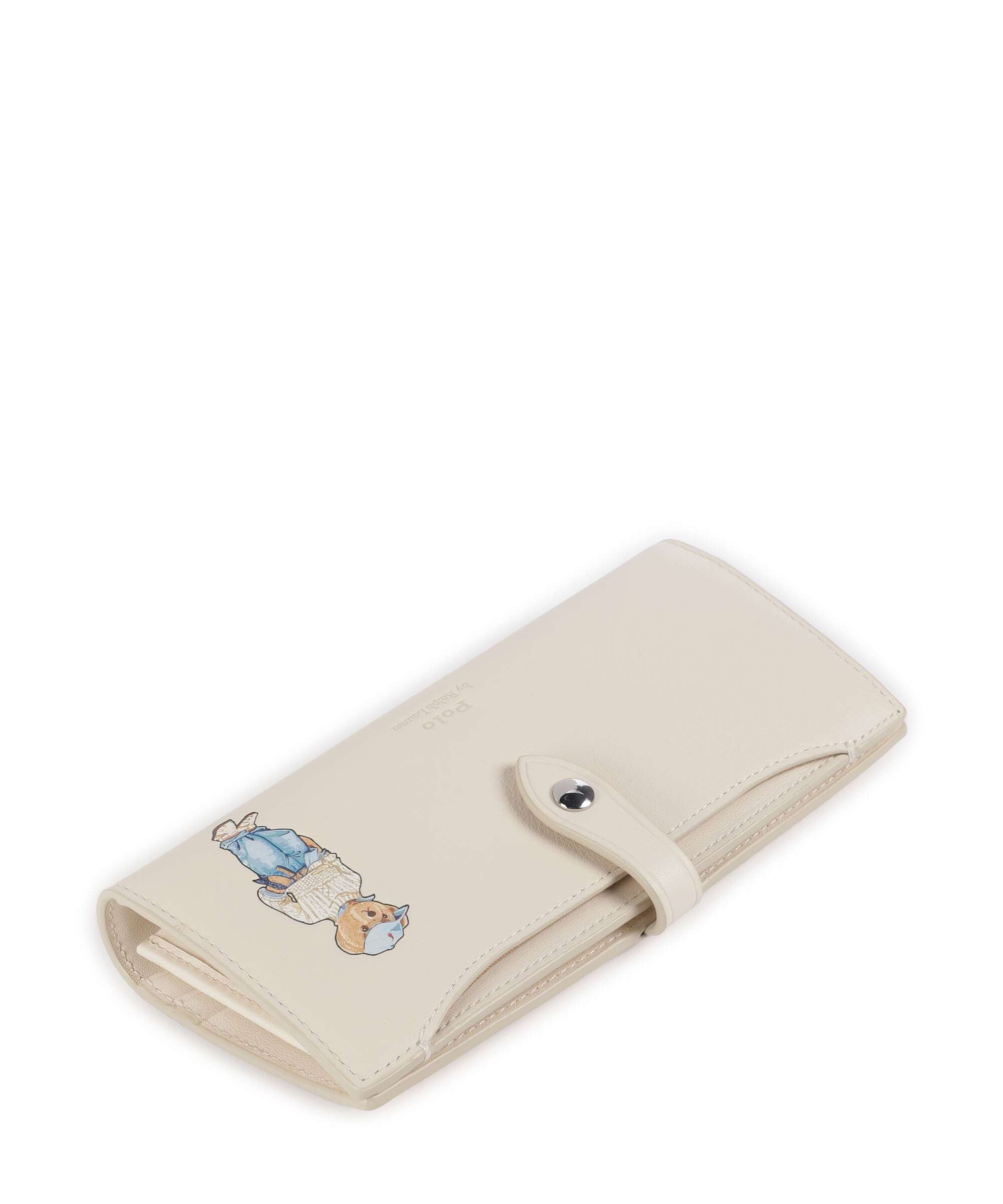Polo Ralph Lauren Bear Eran Cable Wallet ivory