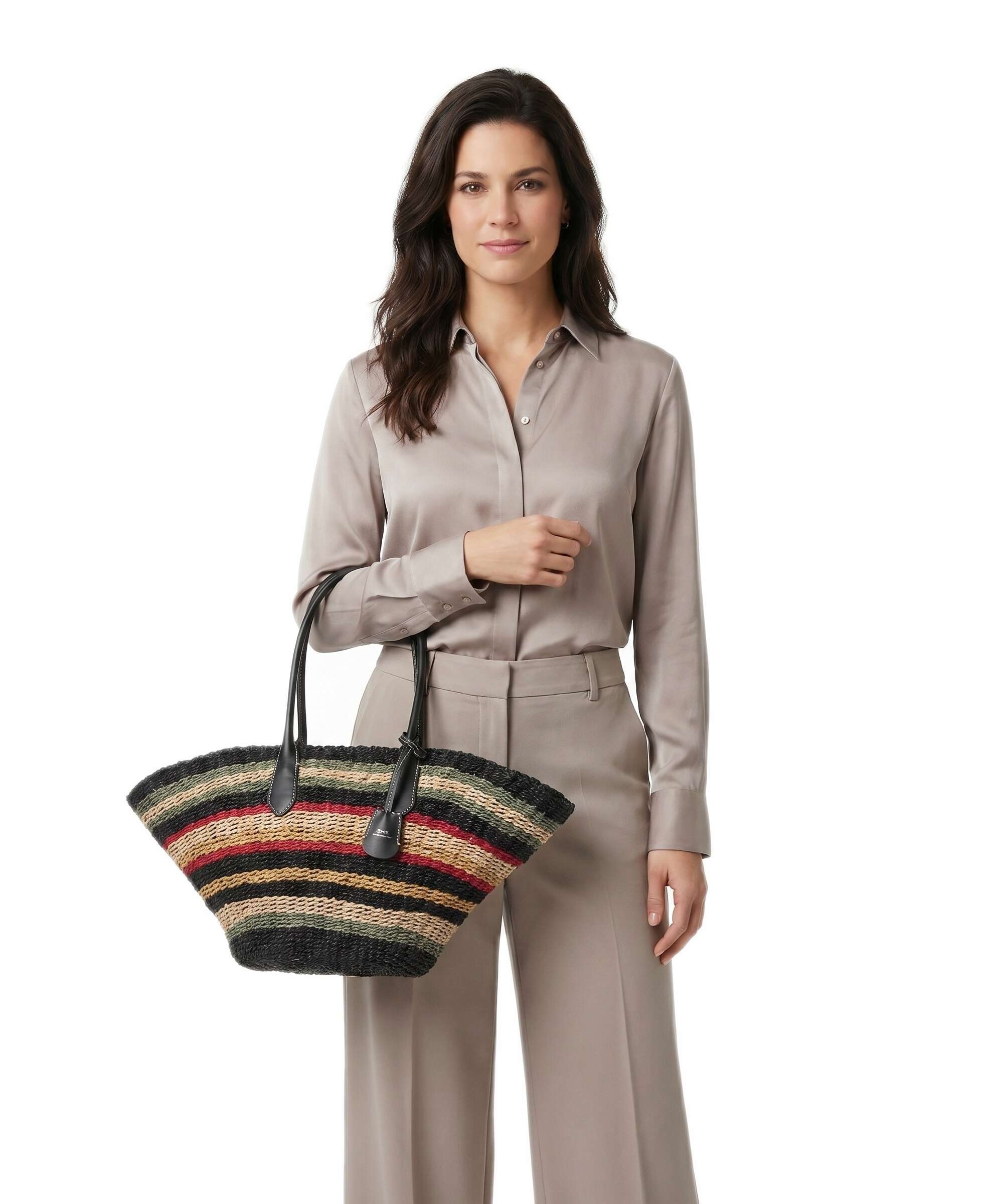 Polo Ralph Lauren Bellport Medium Tote bag multi stripe