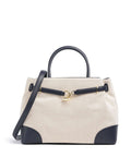 Lauren Ralph Lauren Blaike Large Handbag natural/buff canvas/refined navy