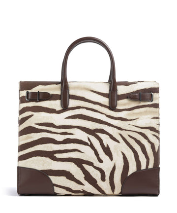 Lauren Ralph Lauren Devyn 42 Handtasche zebra/dark hickory