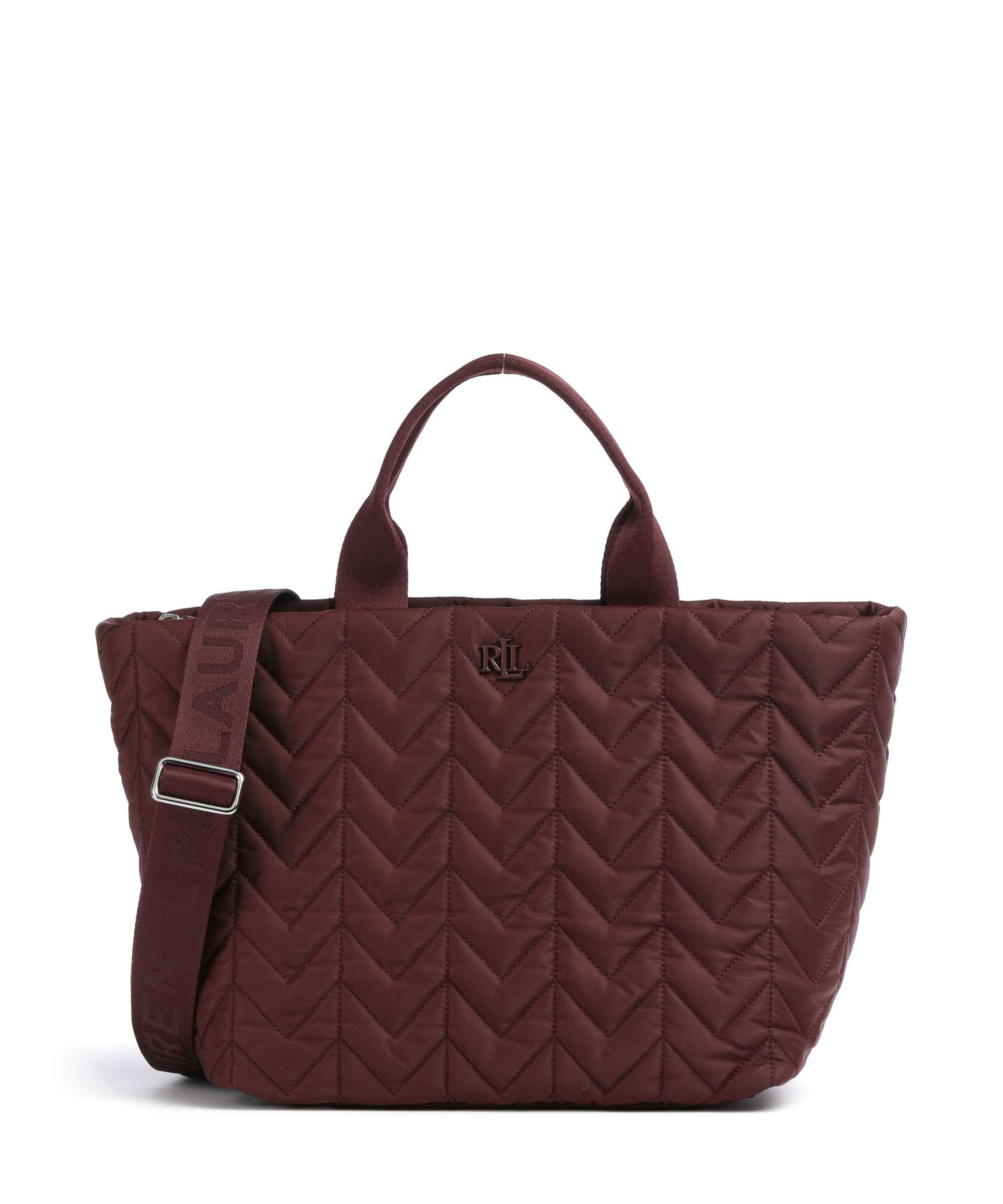 Lauren Ralph Lauren Stevie Extra Large Handbag dark garnet