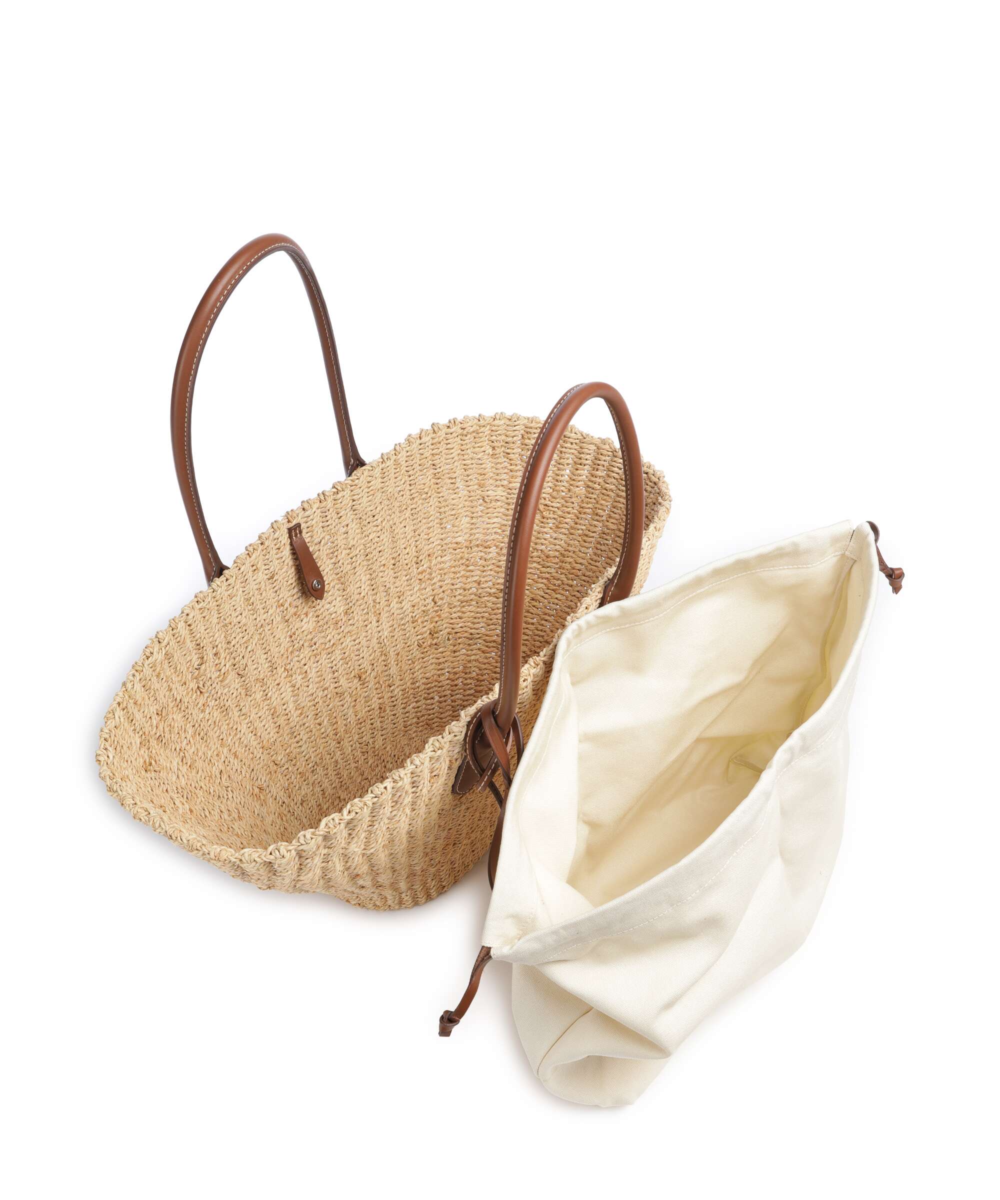 Polo Ralph Lauren Bellport Medium Tote bag natural/cuoio
