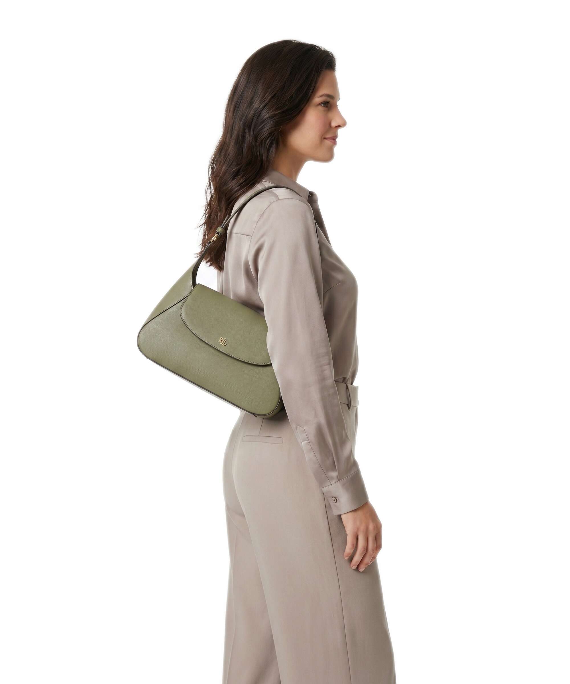 Lauren Ralph Lauren Schylar Medium Shoulder bag sage green