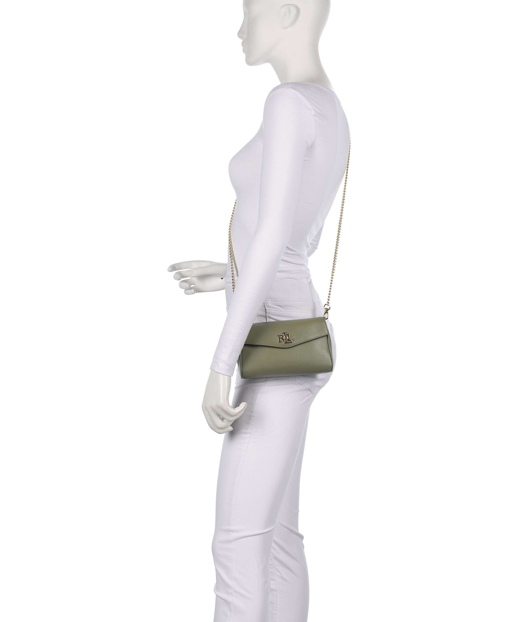 Lauren Ralph Lauren Tanner Large Crossbody bag sage green