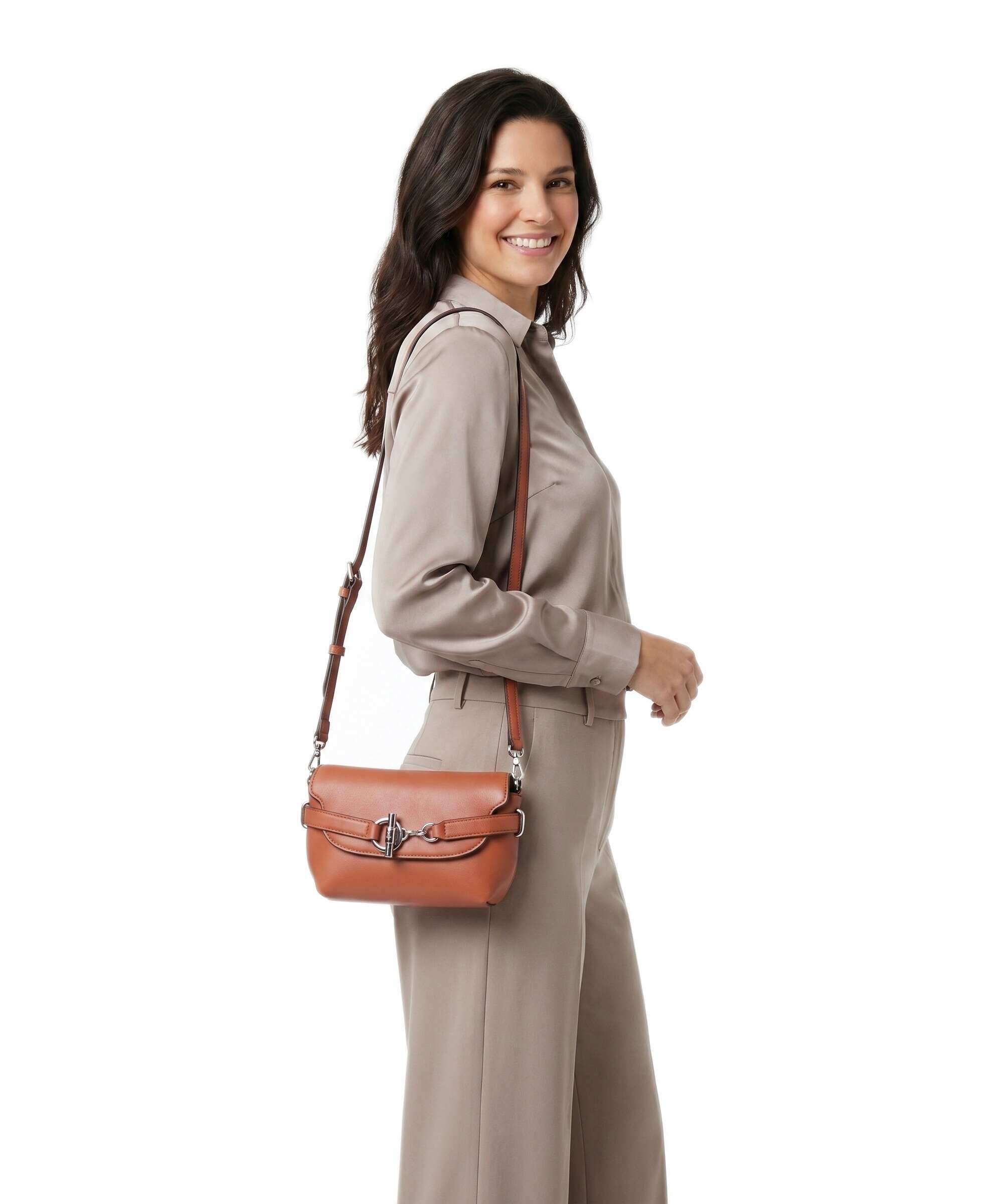 Lauren Ralph Lauren Blaike Small Crossbody bag red terracotta