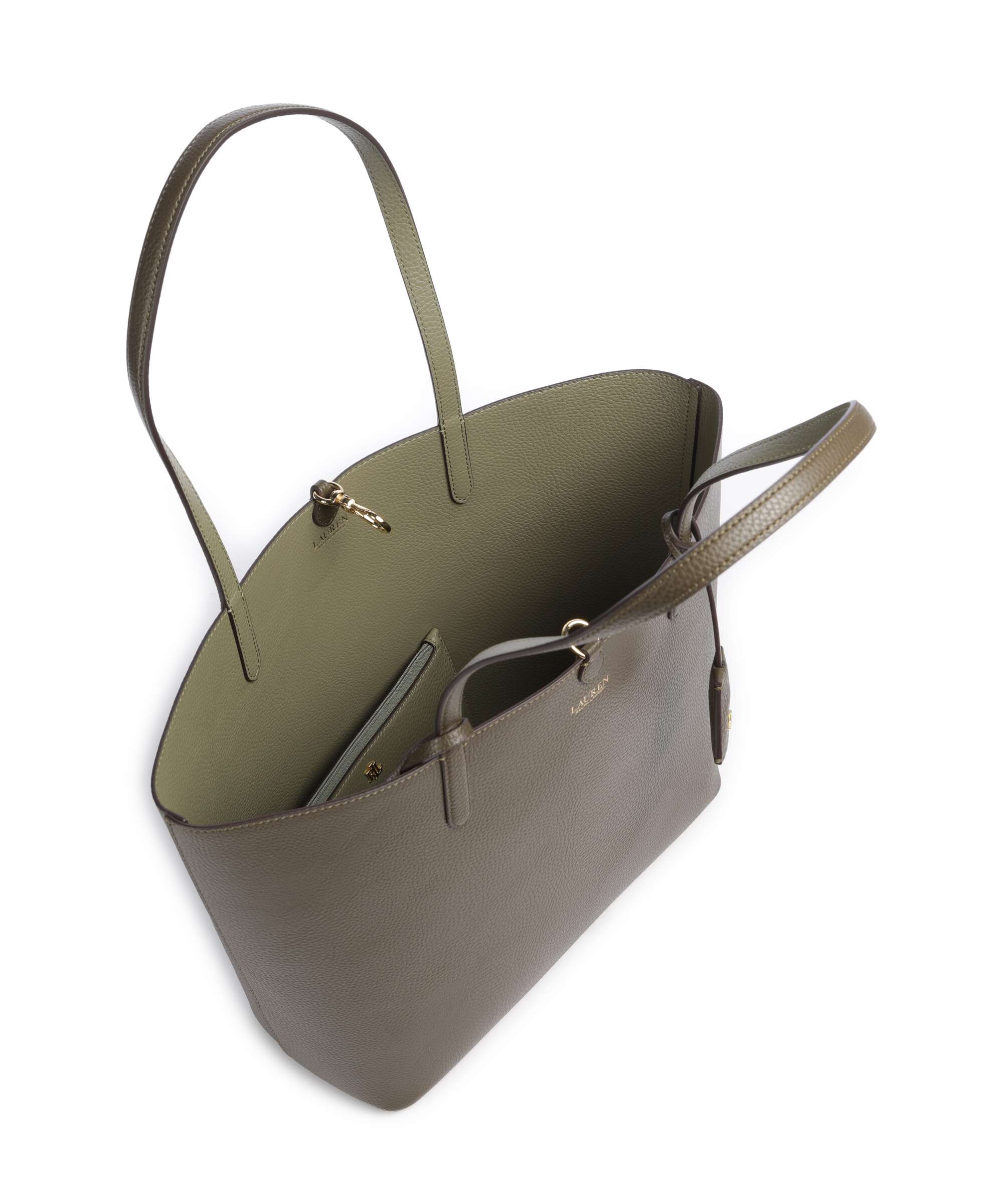 Lauren Ralph Lauren Medium Tote bag botanic green/sage green