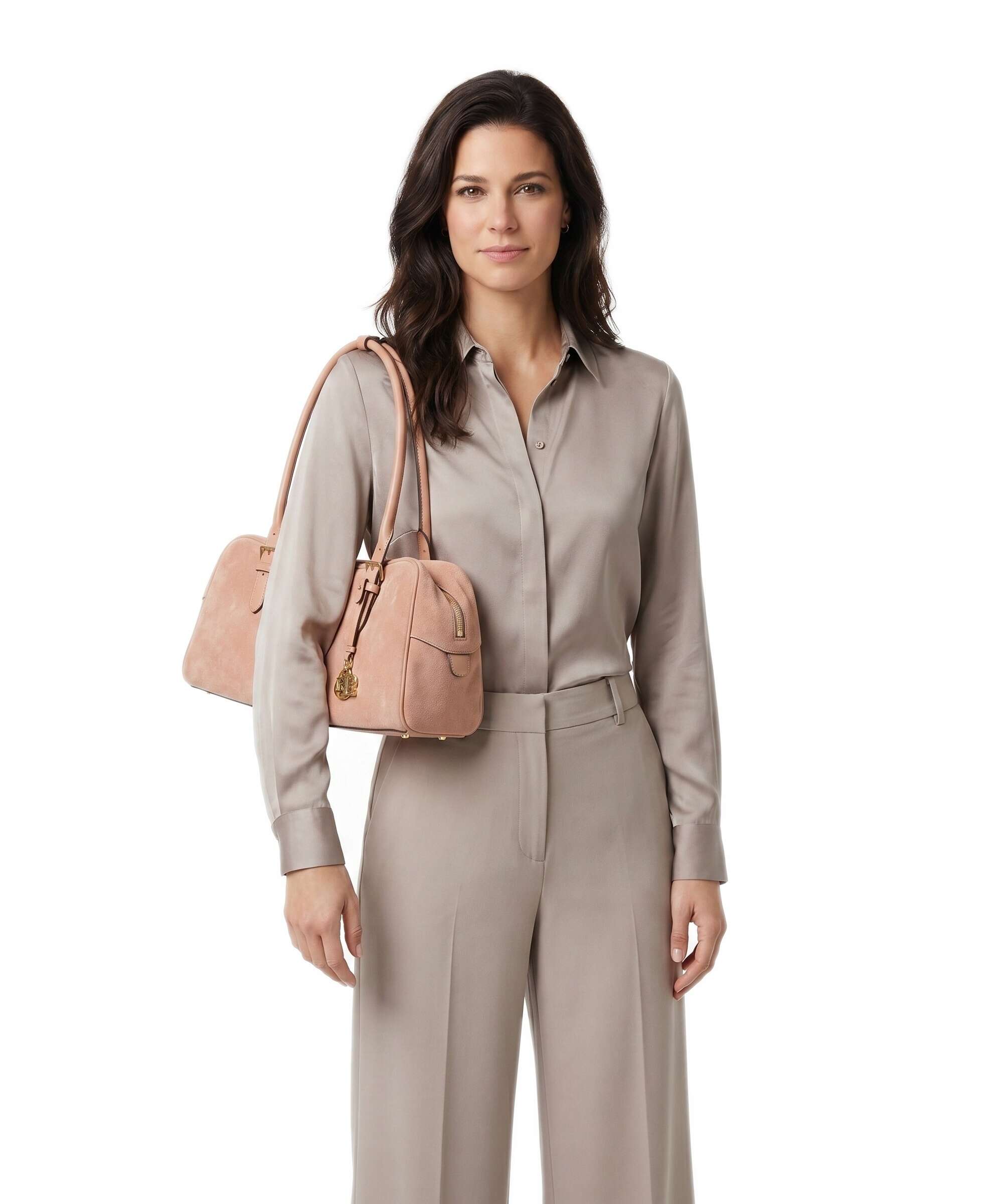 Lauren Ralph Lauren Marcy Large Shoulder bag pink sienna
