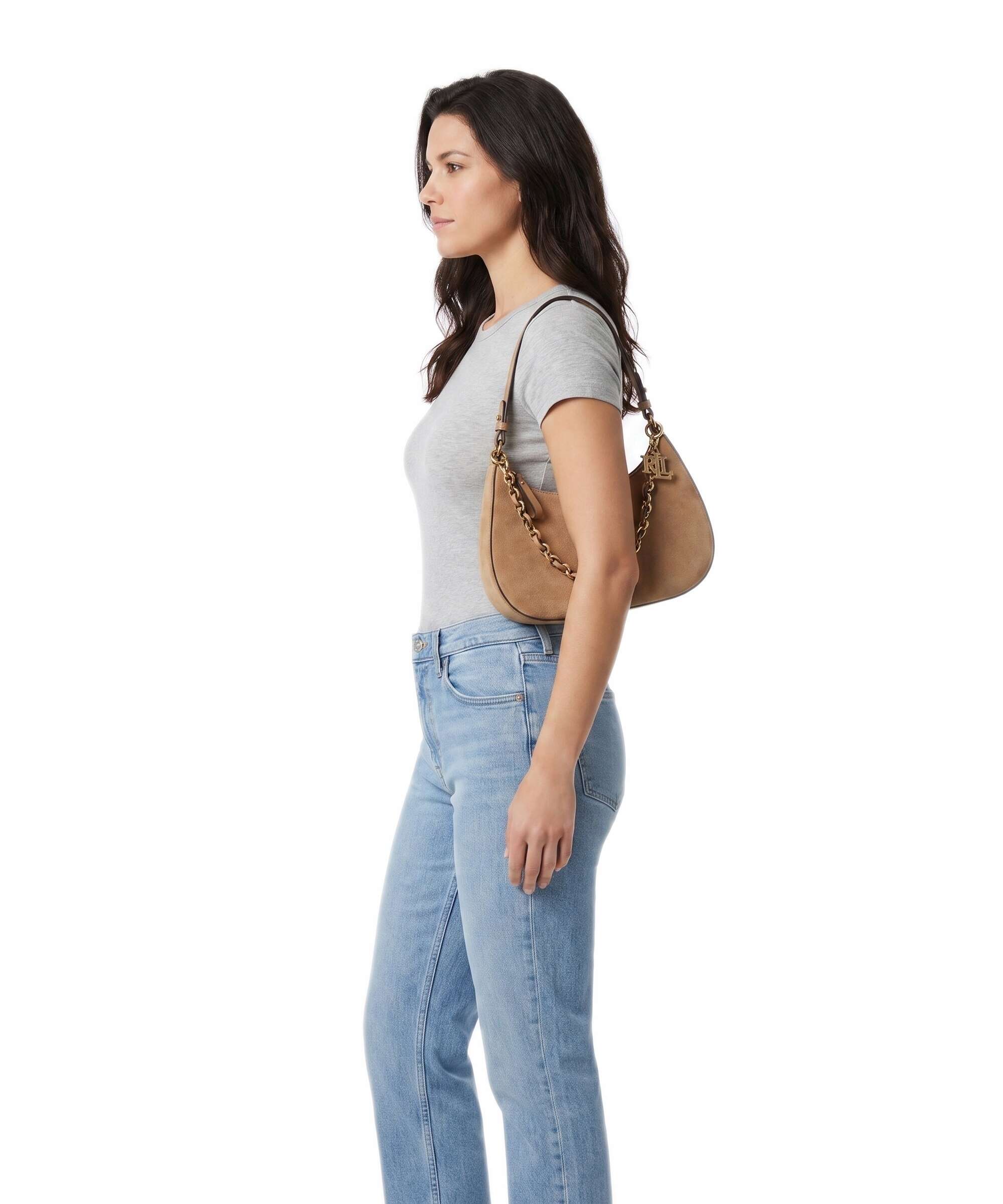 Lauren Ralph Lauren Marcy Medium Shoulder bag camel