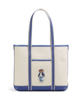 Polo Ralph Lauren Bear Spring Tote bag ecru/ indigo sky